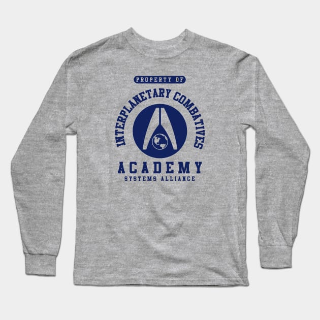 Interplanetary Combatives Academy | Mass Effect Long Sleeve T-Shirt by threadbaregaming